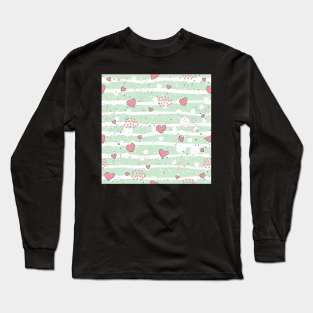 Heart Pattern Long Sleeve T-Shirt